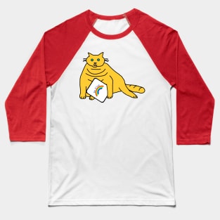 Chonk Cat says Be Kind with Rainbow Baseball T-Shirt